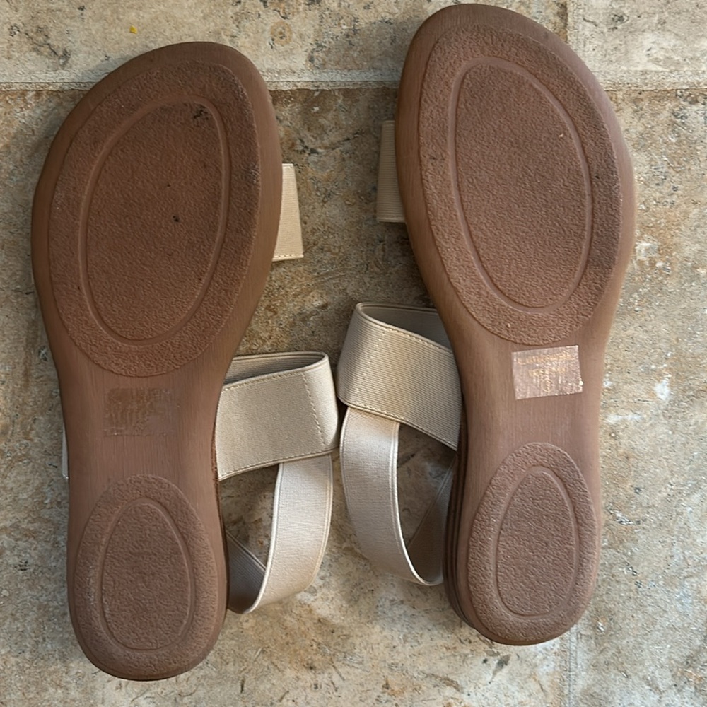 Women's Cream Sandals by NEW ATTITUDE! “BUNDLE US!” - Picture 3 of 7